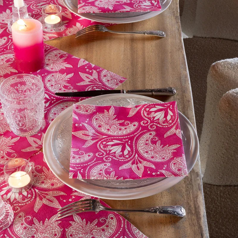 Dinner napkins (40x40cm), Bangalore Pink