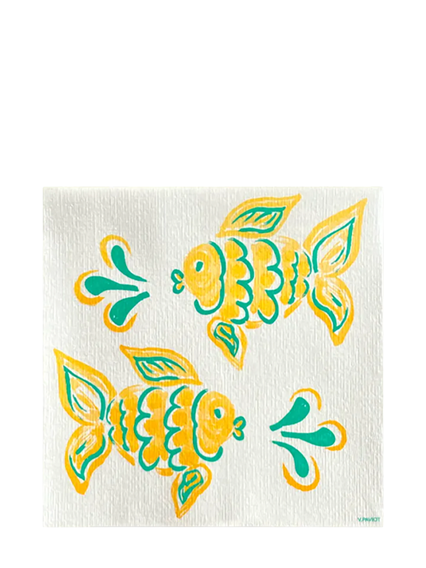 Dinner napkins (40x40cm), Poisson Ange Jaune