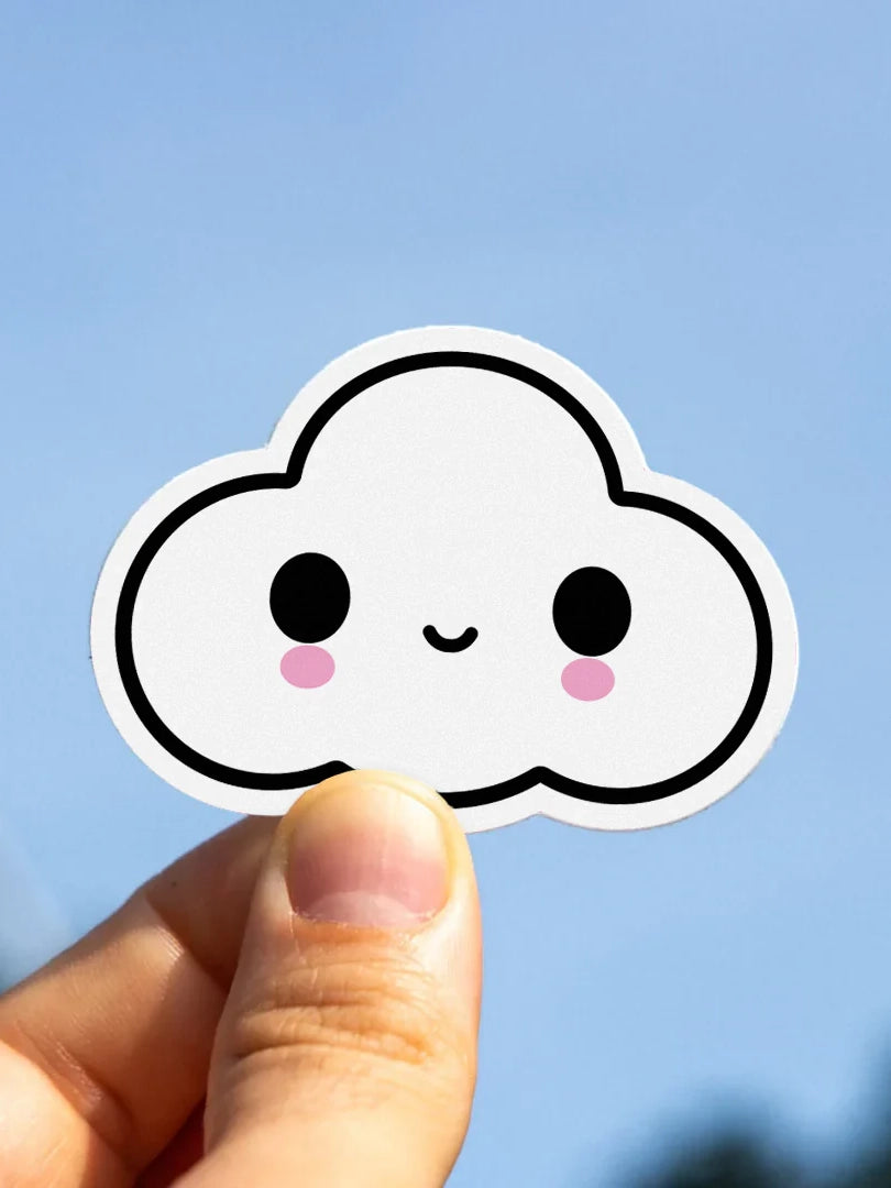 Classic Little Cloud by FriendsWithYou die cut sticker