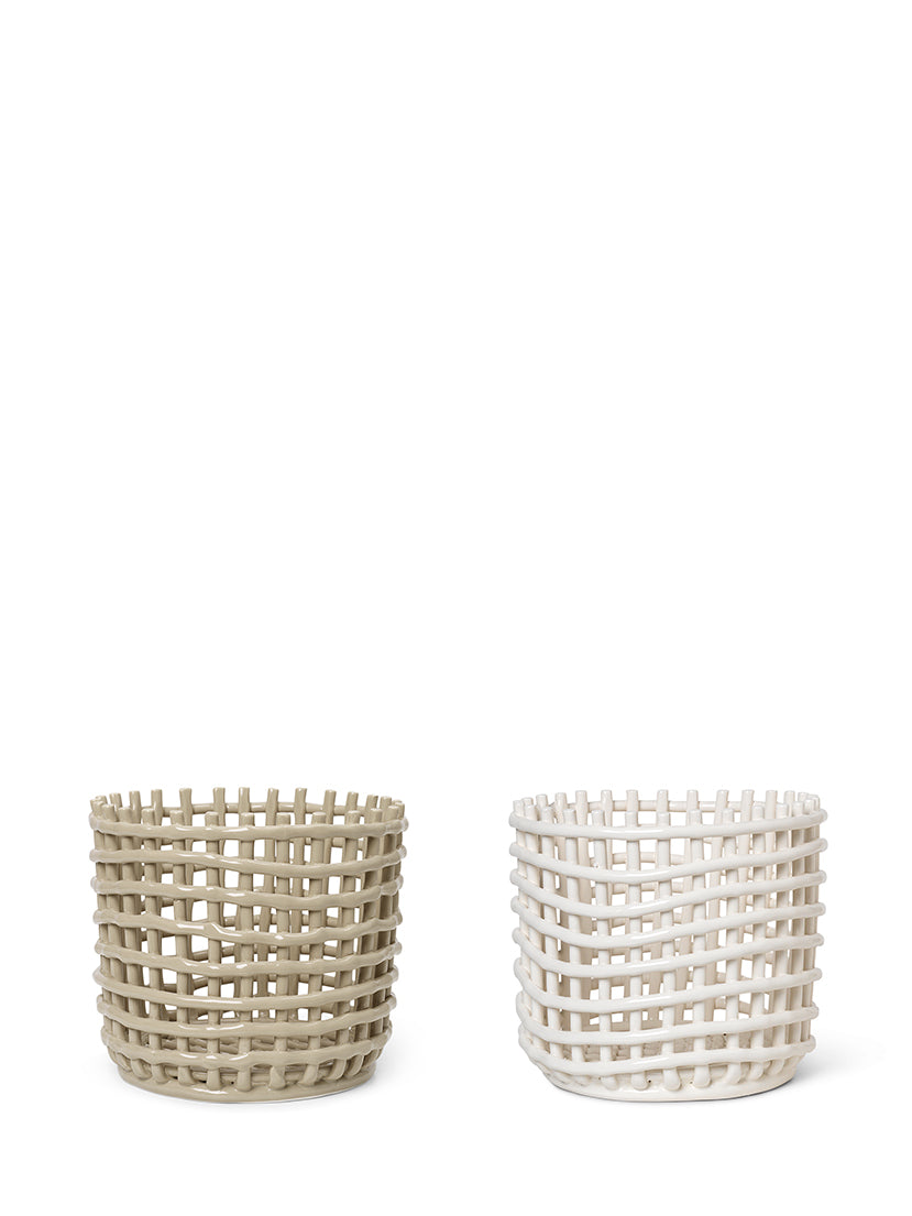 Ceramic Basket, Large (2 Colours)