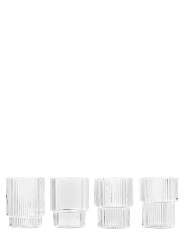 Ripple glasses set, clear
