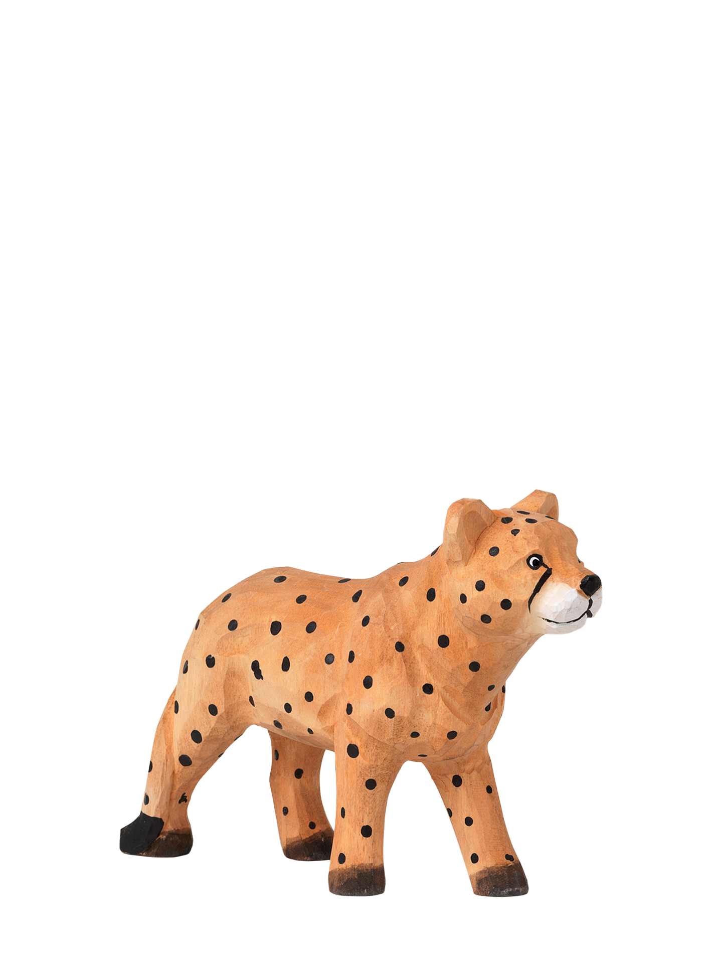 Cheetah, Hand-carved wooden animal
