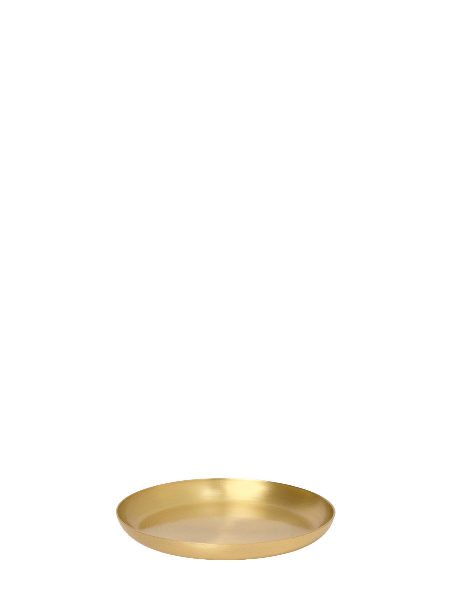 Basho round brass tray