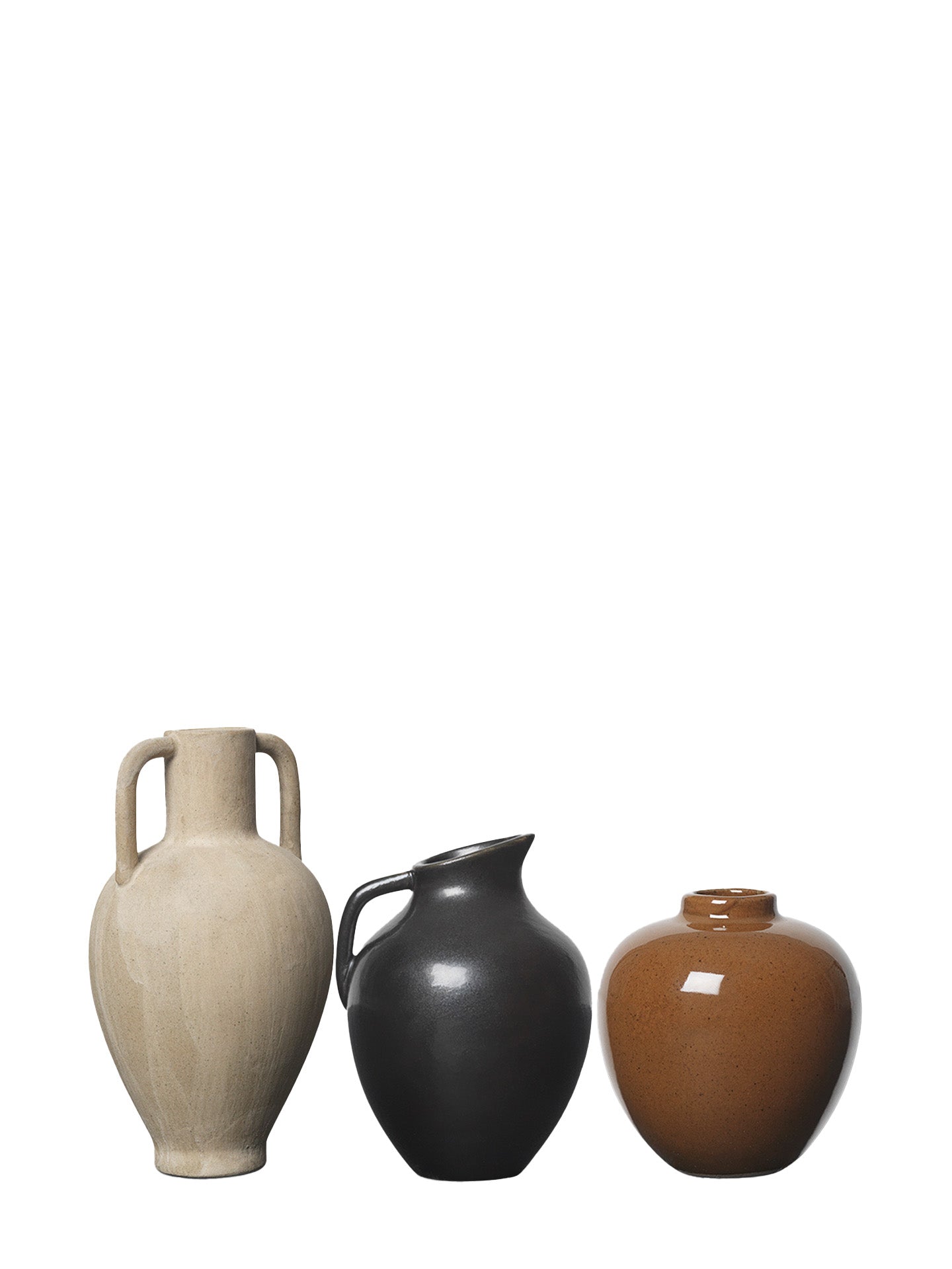 Ary Brown Mini Vase, S
