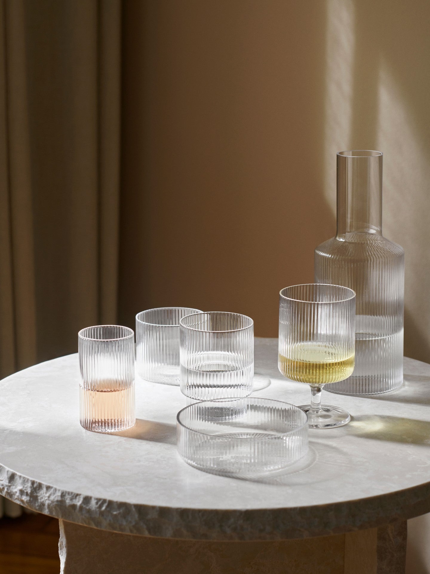 Ripple glasses set, clear