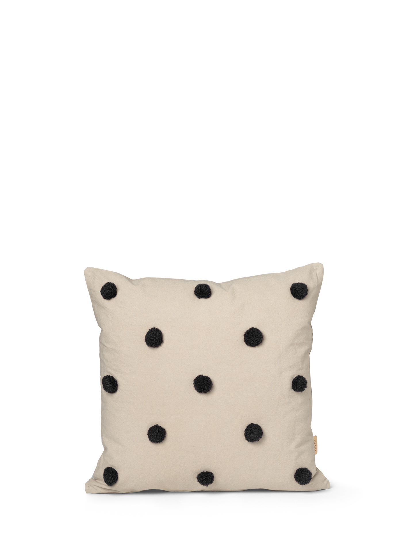 Dot Tufted Cushion - Sand/Black