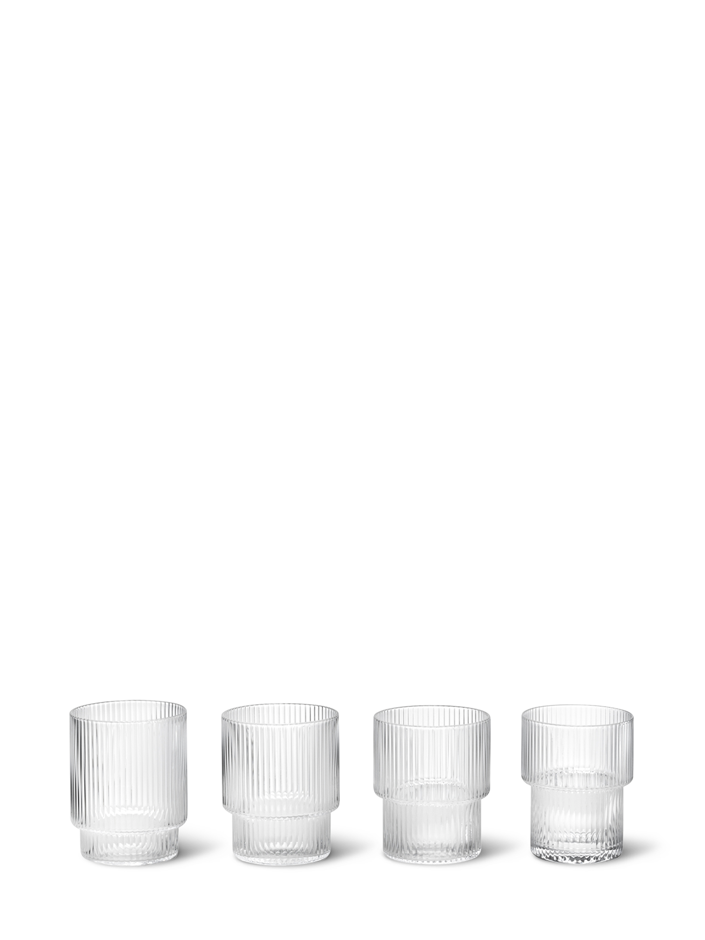 Ripple glasses set, clear