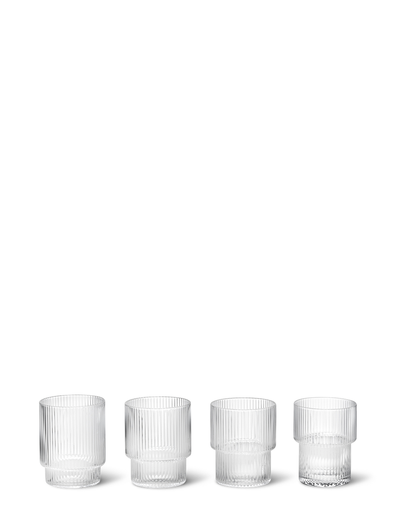 Ripple glasses set, clear