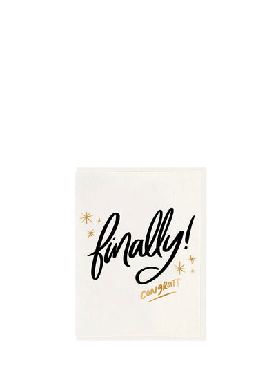 Finally wedding card