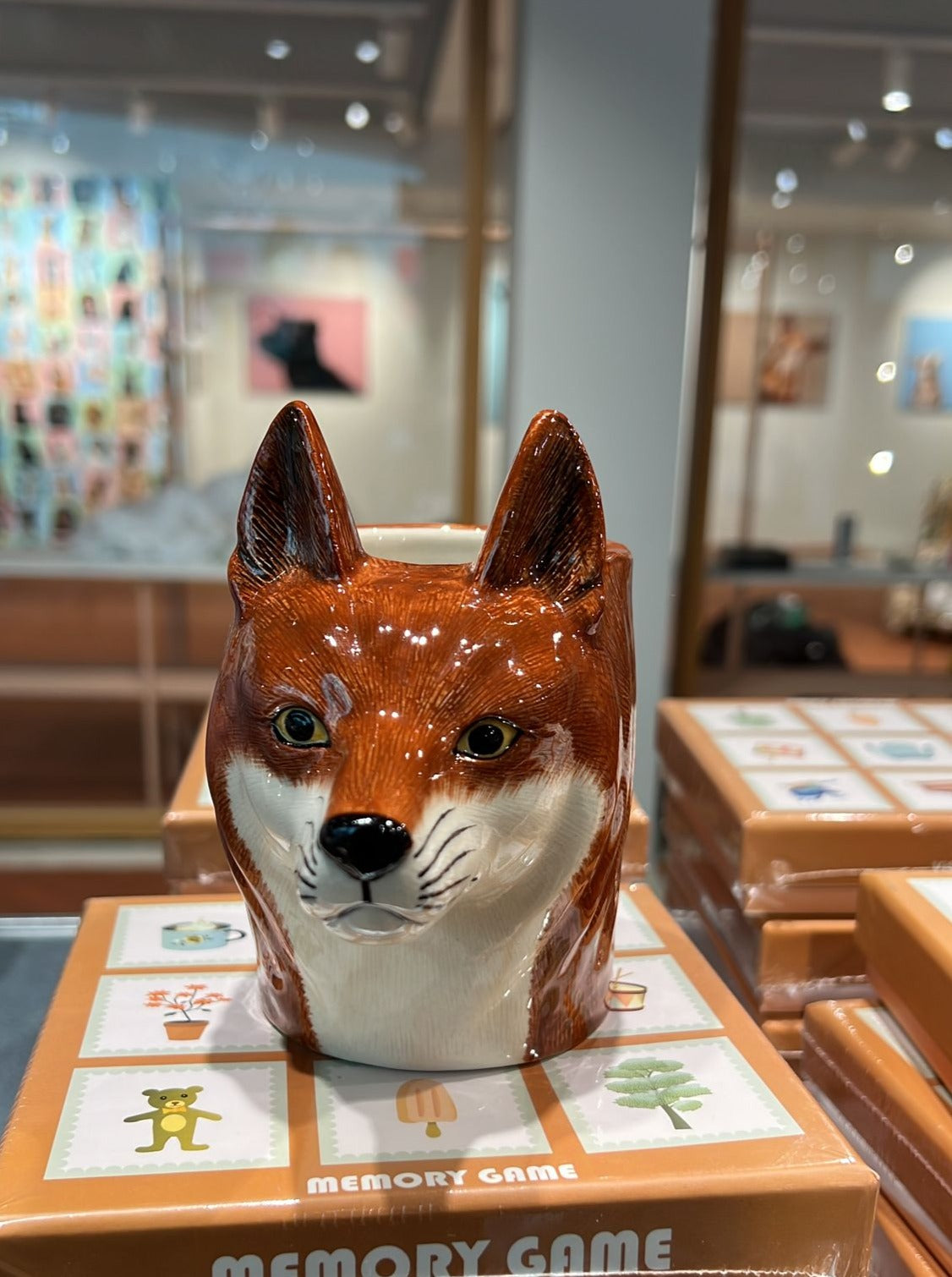 Fox pencil pot