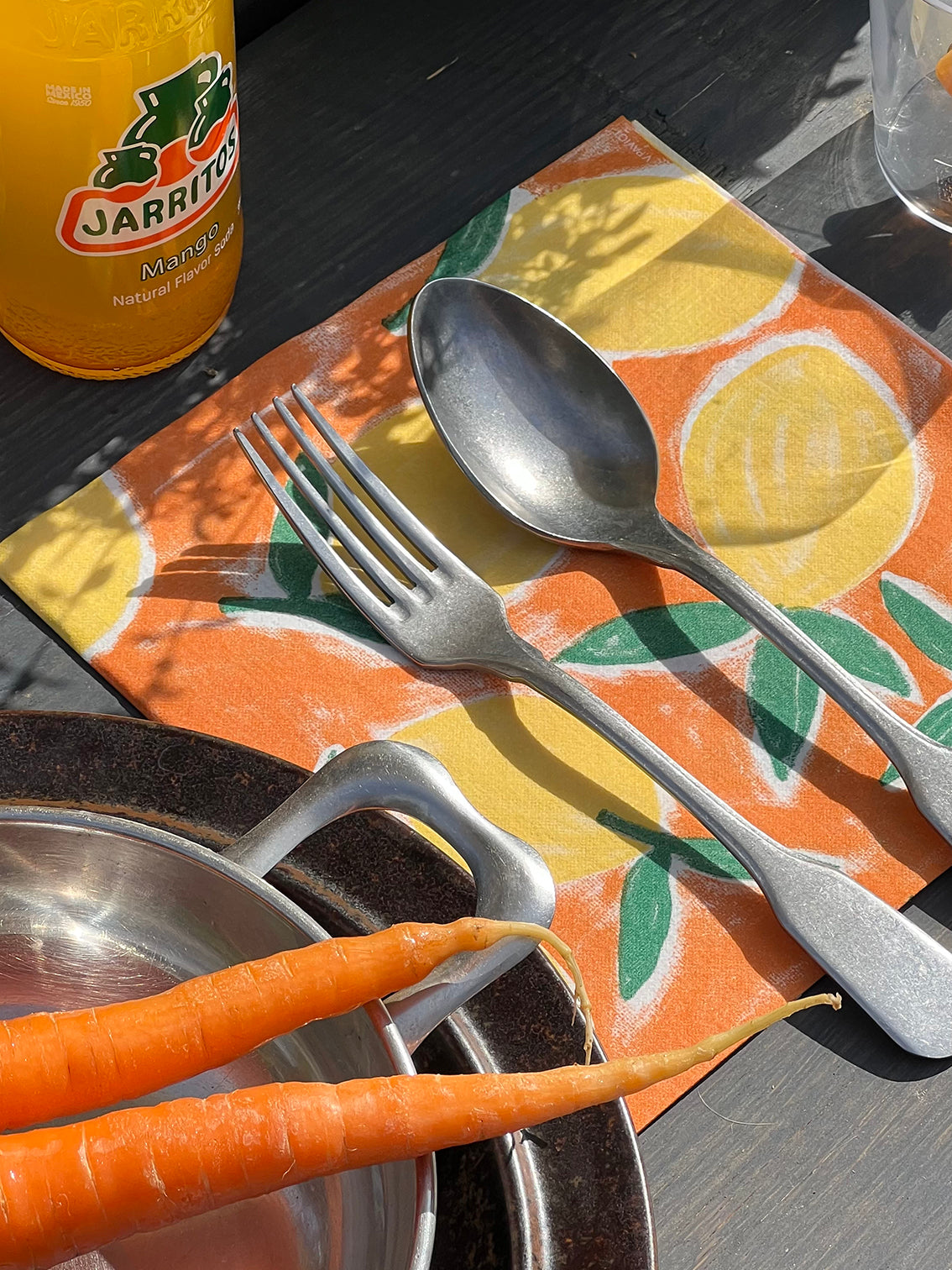 Dinner napkins (40x40cm), Citrus Orange