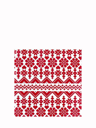 Christmas dinner napkins, Jaquard Rouge 2024 (40x40cm)