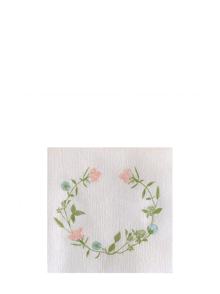 Cocktail napkins (25x25cm), Fleurs des Pres