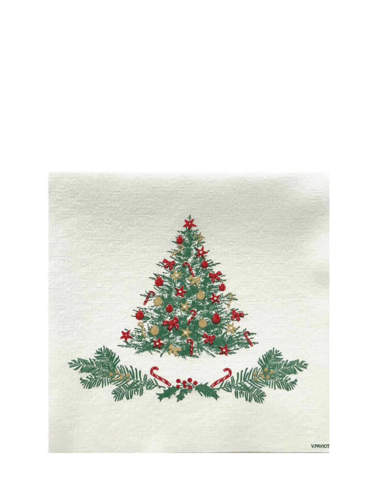 Christmas tree dinner napkins, Sapin 2022 (40x40cm)