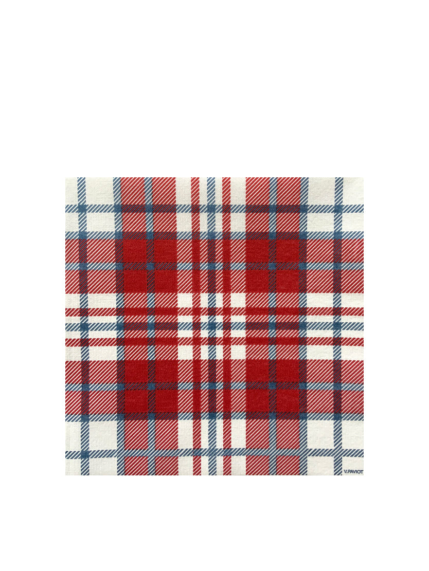 Dinner napkins (40x40cm), Ecossais Bleu