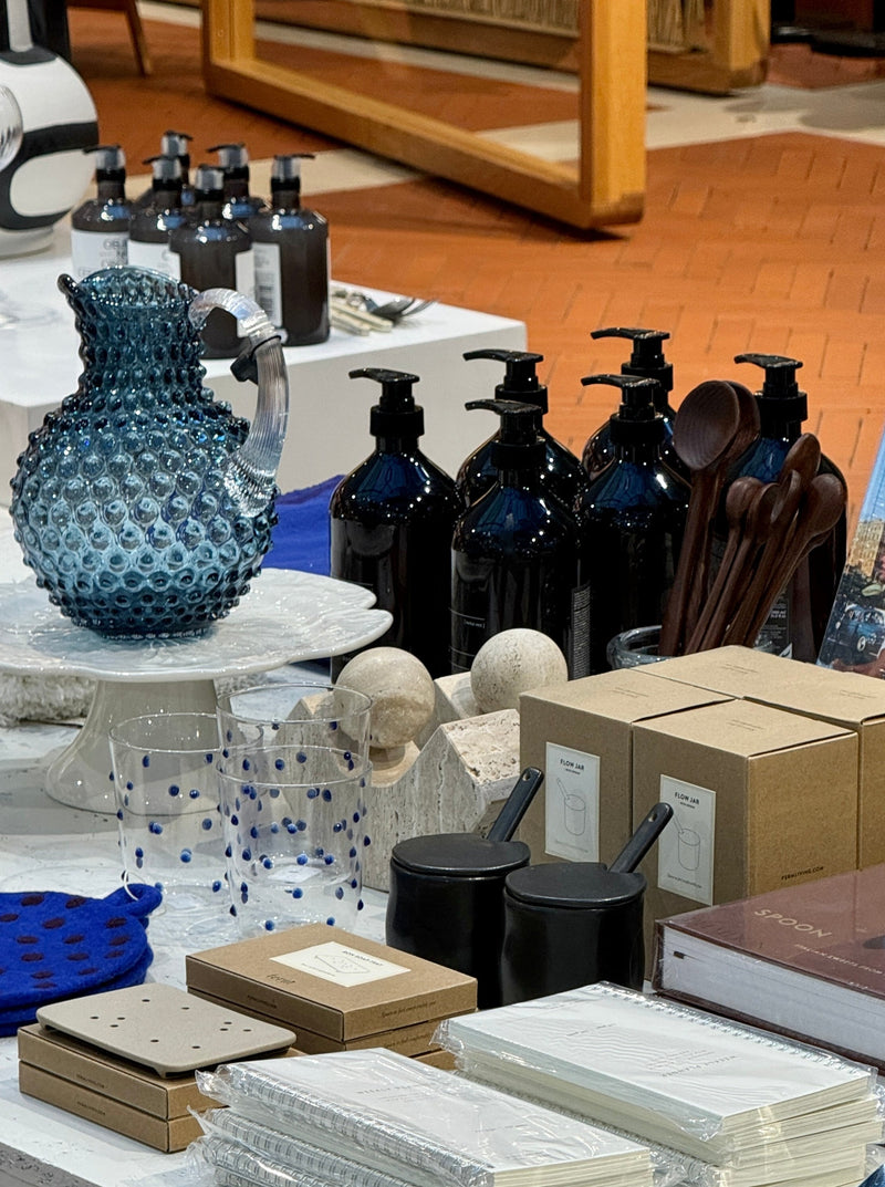 Paris Hobnail Jug 2 L, Smoke blue