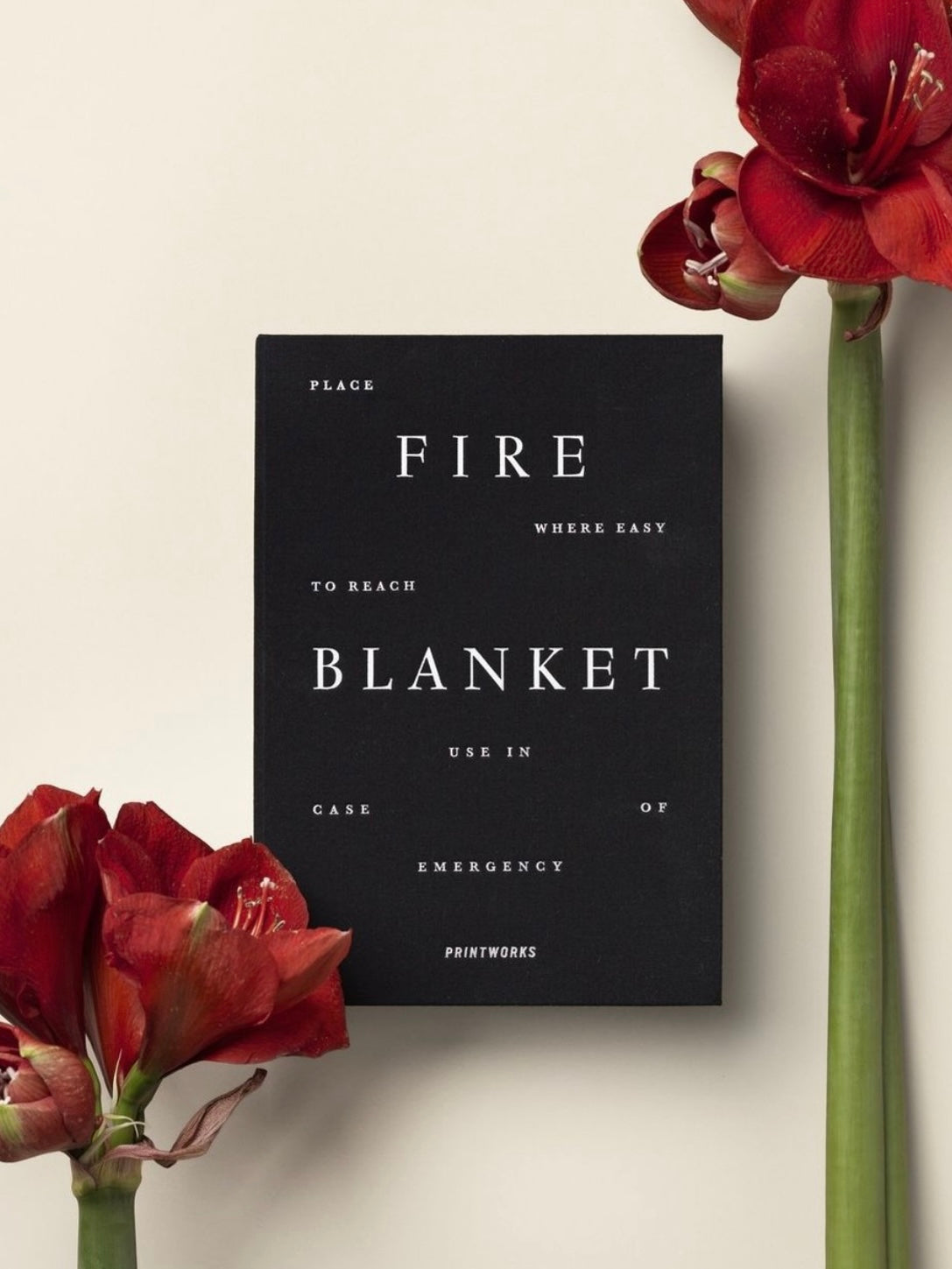 Fire blanket, black