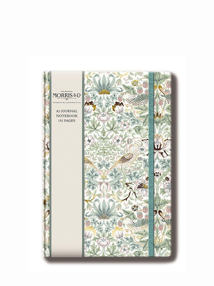 William Morris linen effect cover A5 Journal