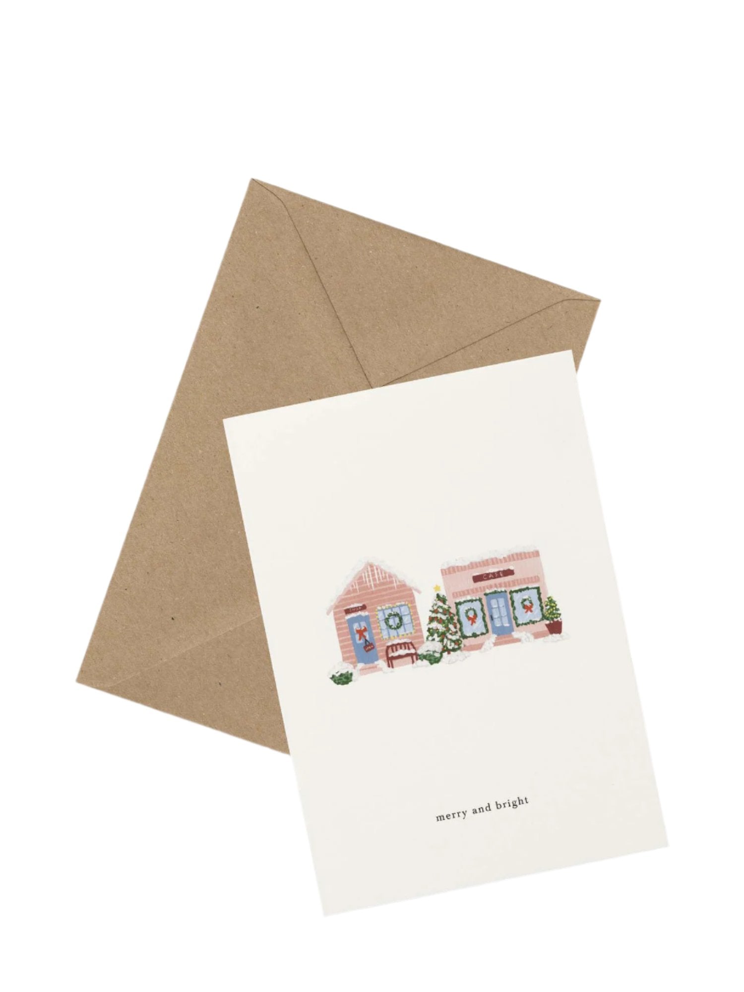 December street card (merry and bright Christmas card