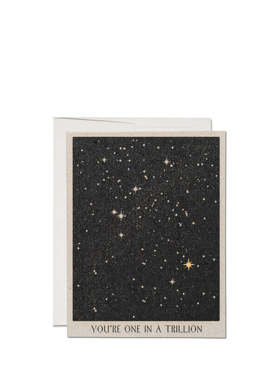 One in a Trillion, friendship greeting card