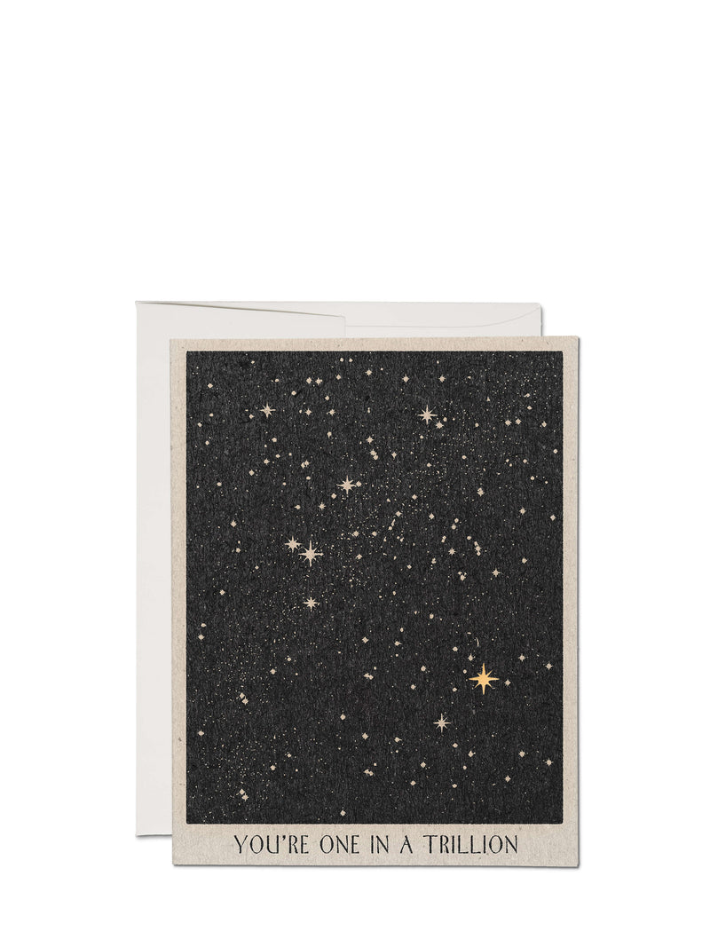 One in a Trillion, friendship greeting card