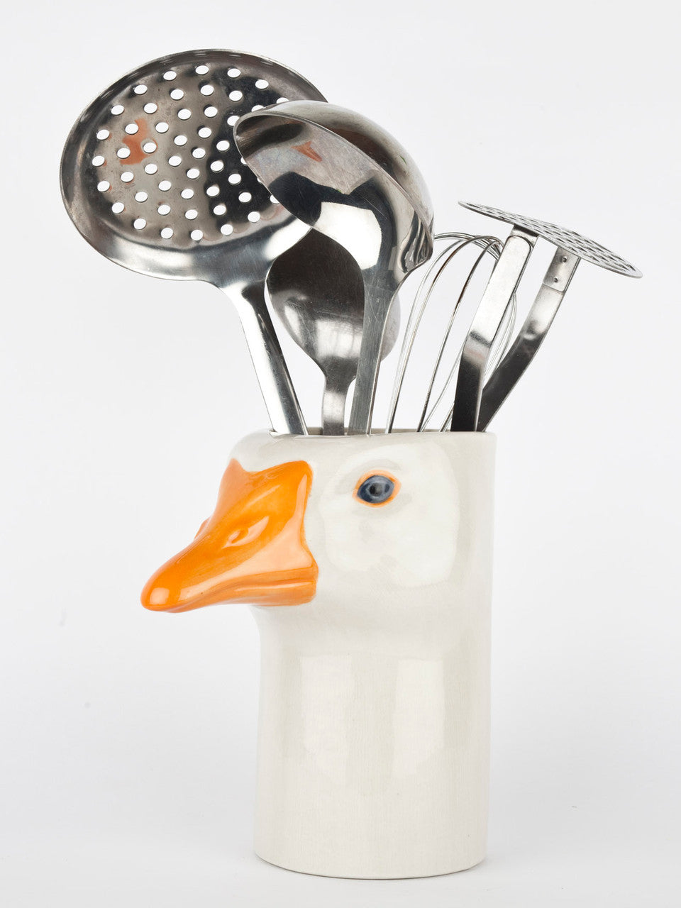 Goose Utensil Pot, ivory