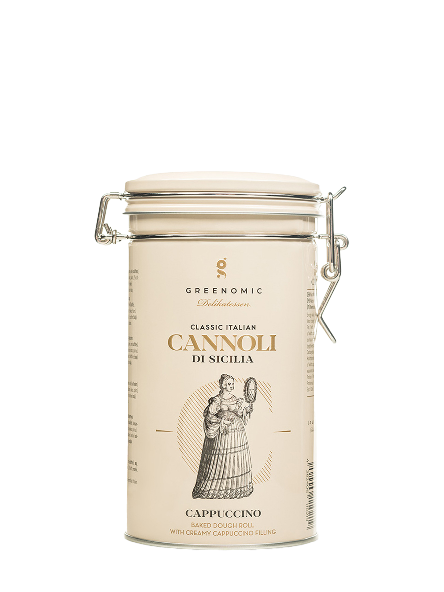 Cannoli di Sicilia Cappuccino in Tin Jar