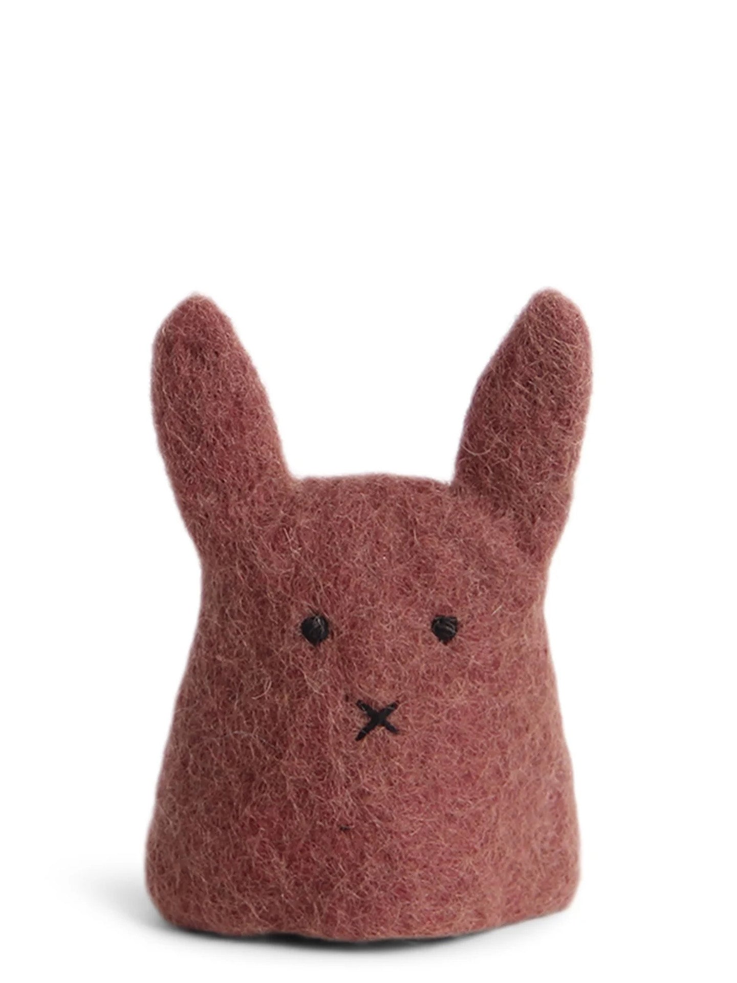Egg cosy bunny, dark red