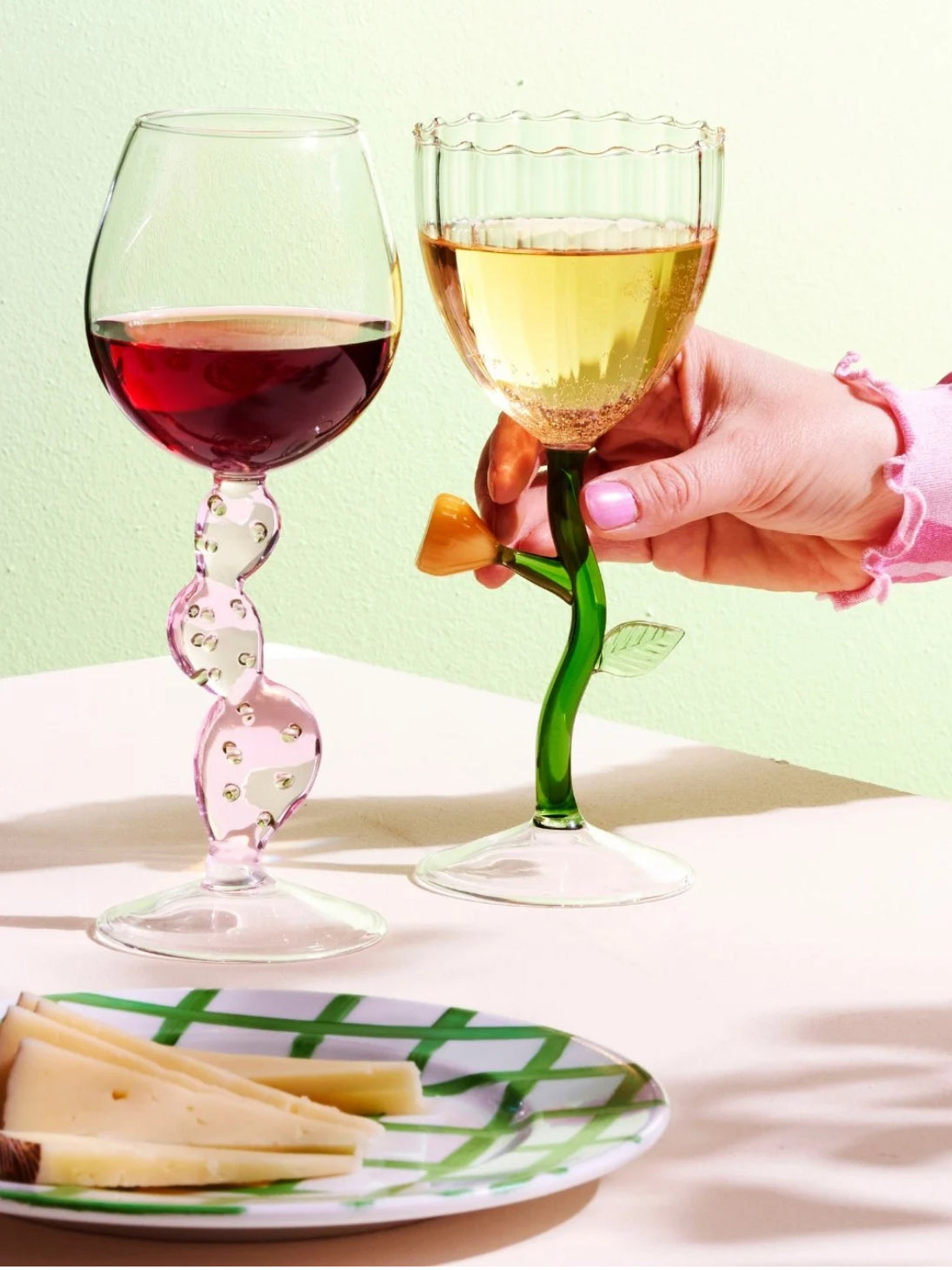 Cactus wine glass, Desert Plants Collection