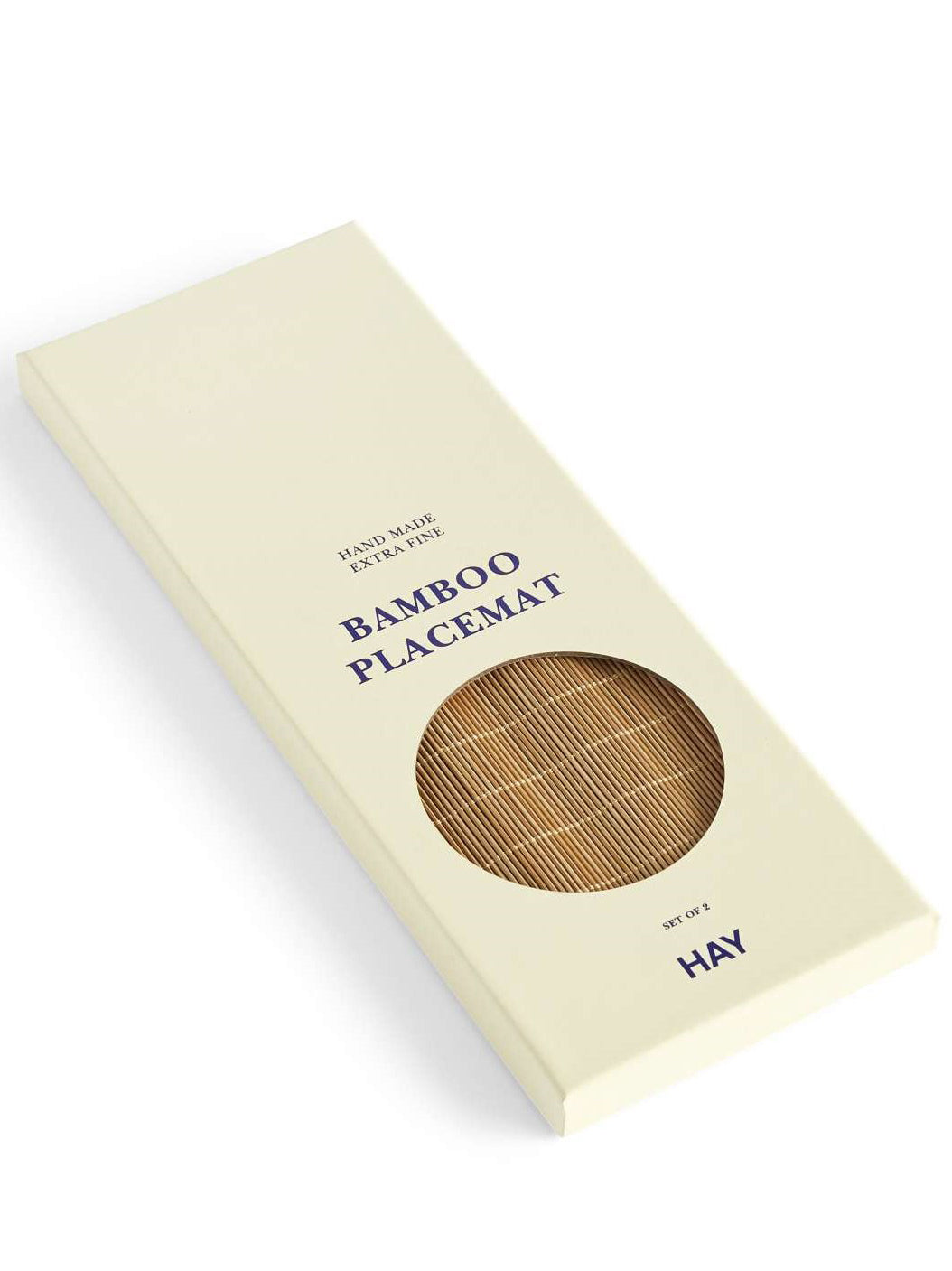 Bamboo placemat set of 2, natural