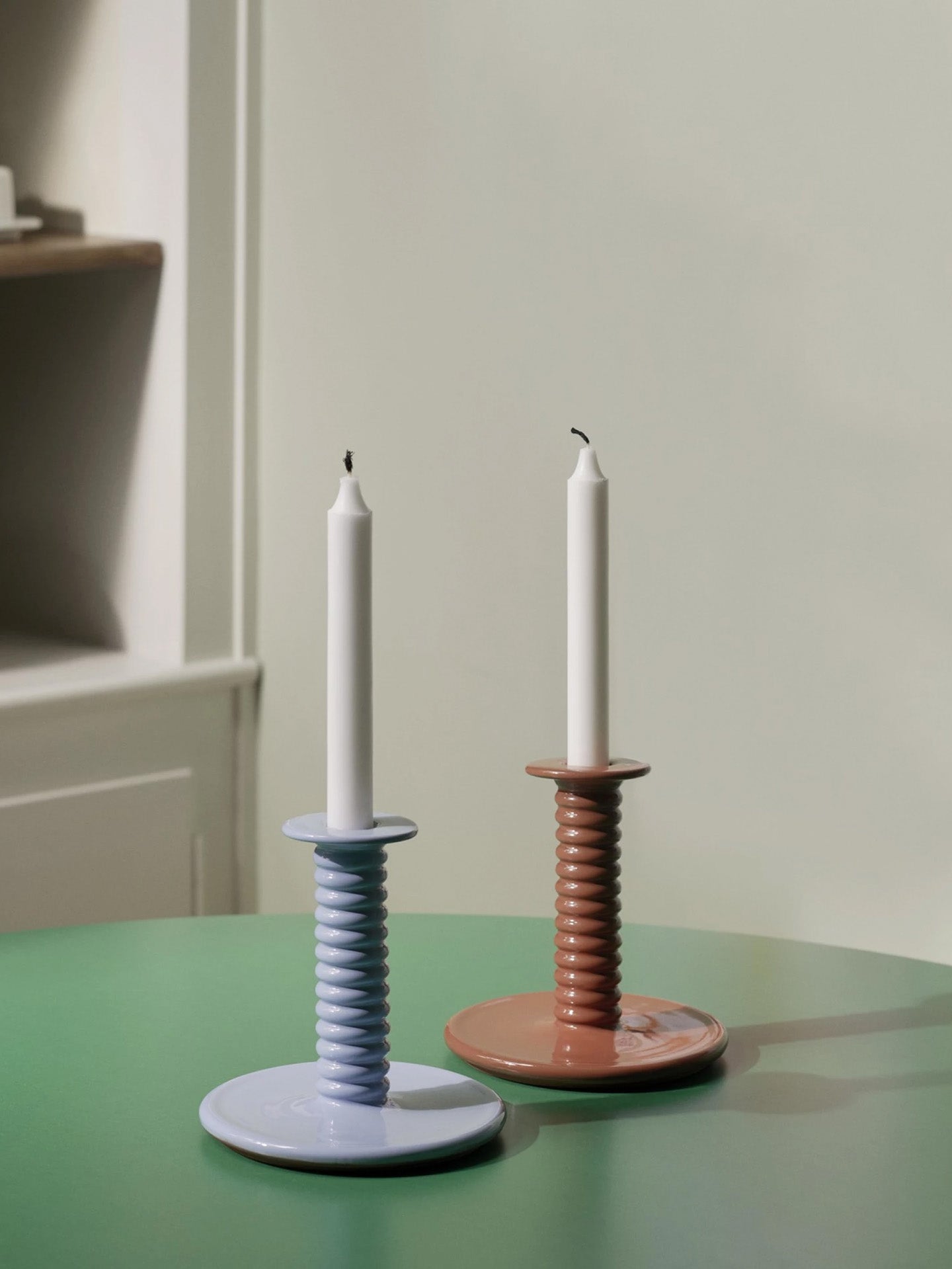 Barro Candleholder, Light blue