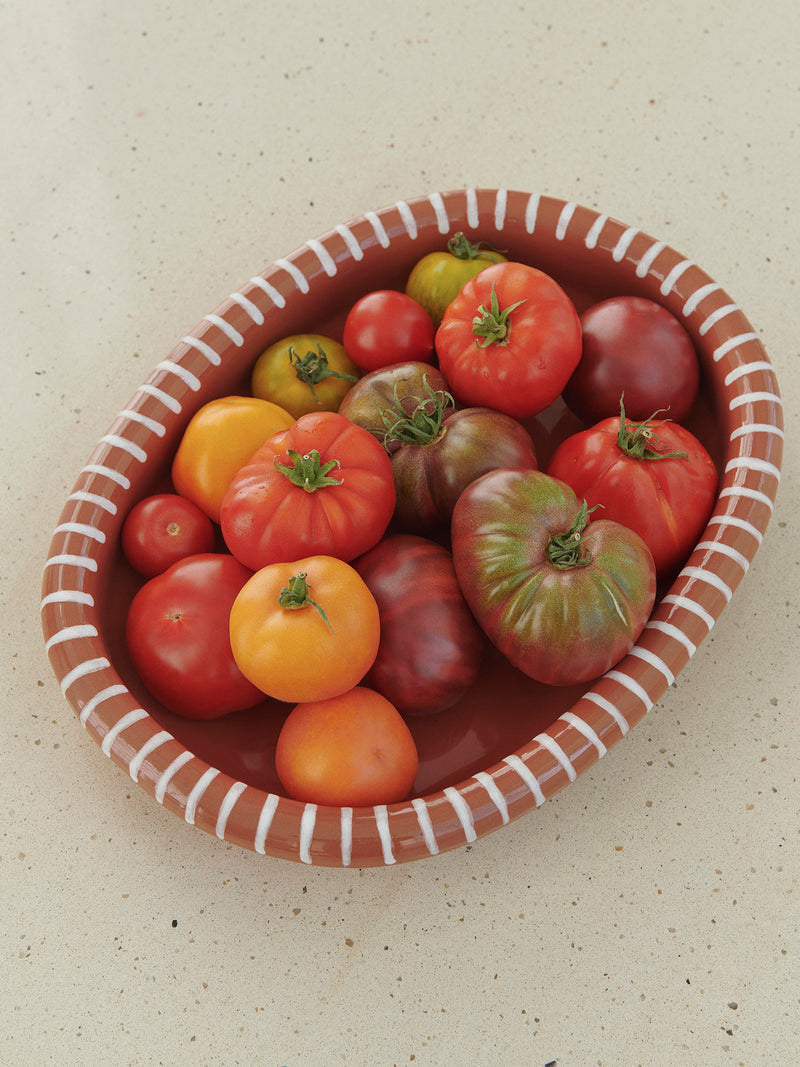 Barro Large Oval Dish, terracotta (36cm)