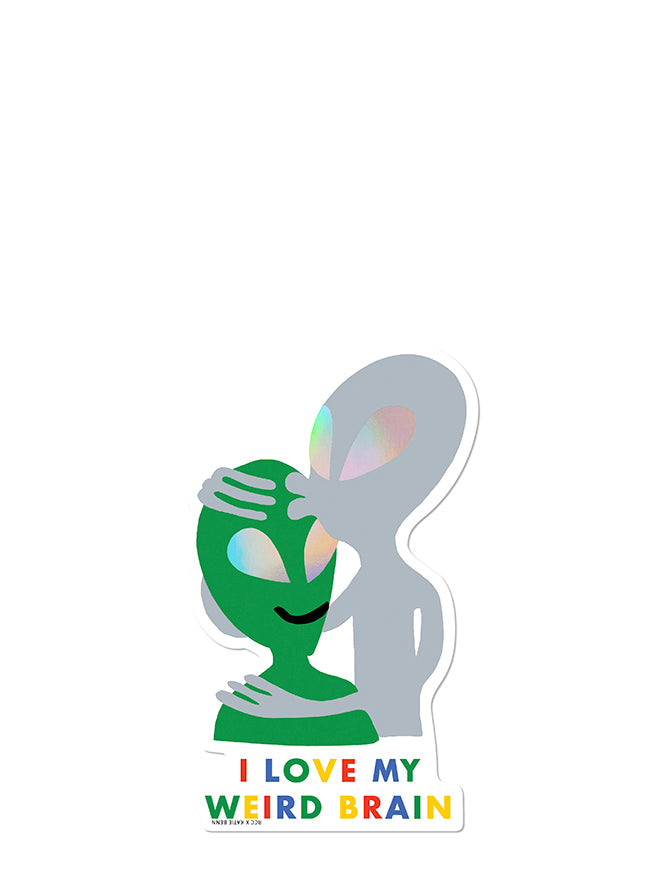 Weird Brain sticker