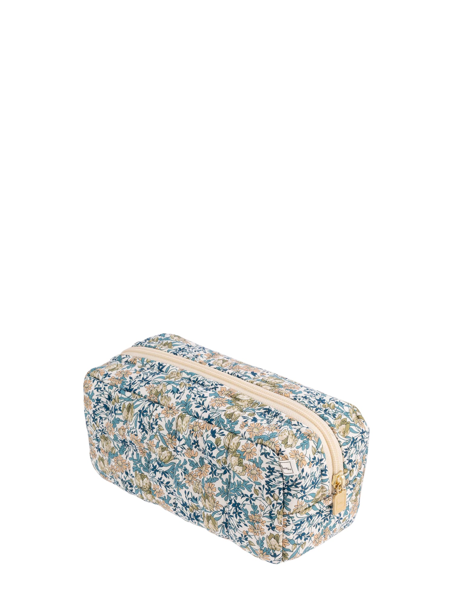 Pouch XS square, Liberty print Francesca Tulip Green