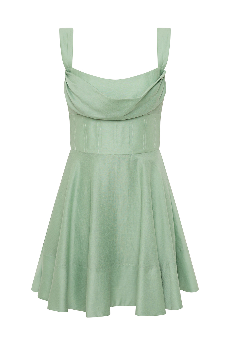 Serenity mini dress, sage green