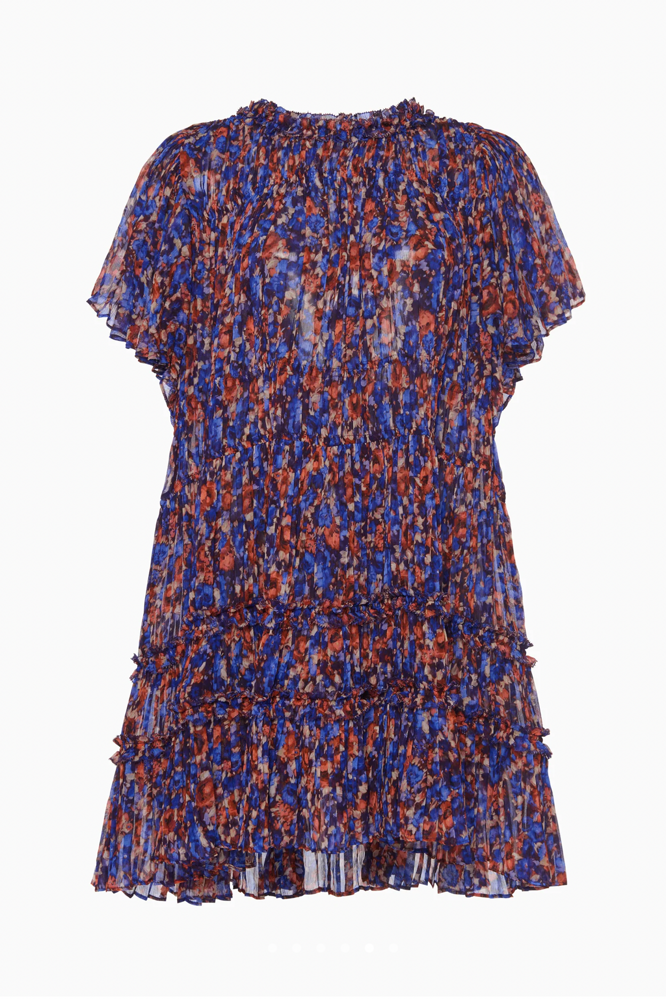 Ryla silk mini dress, violet