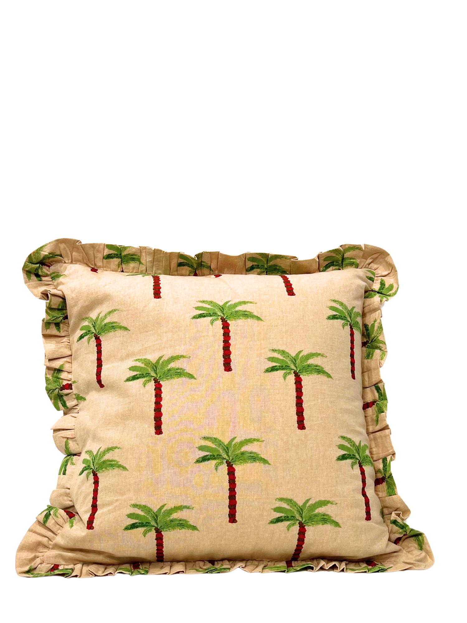 Les Palmiers Frill Cushion
