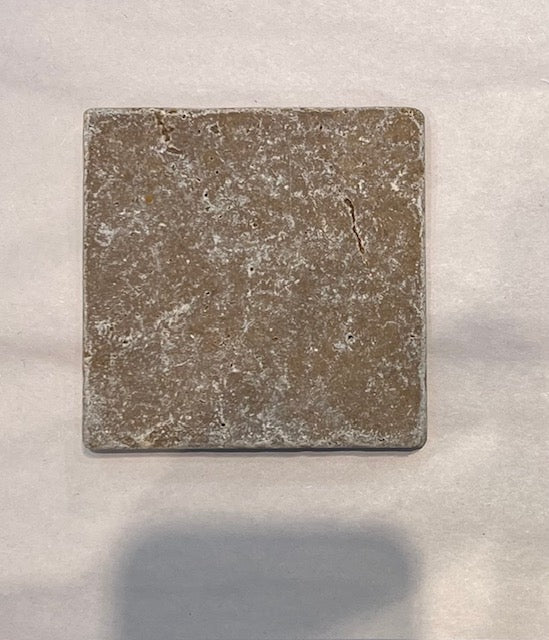 Travertine soap dish