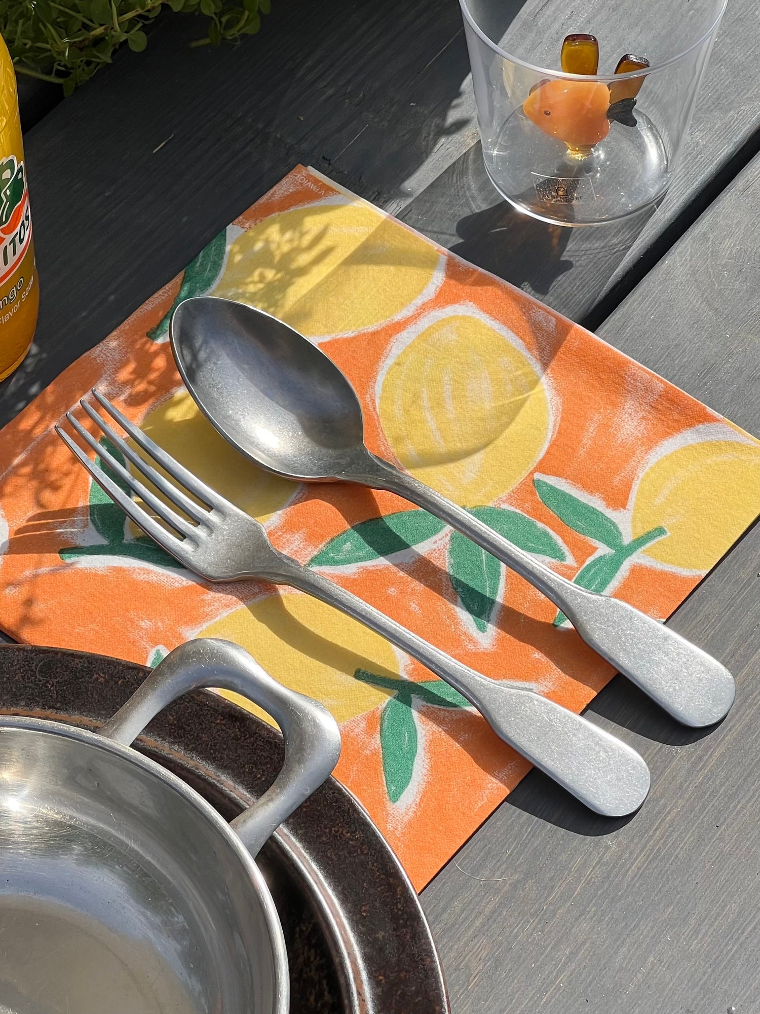 Dinner napkins (40x40cm), Citrus Orange