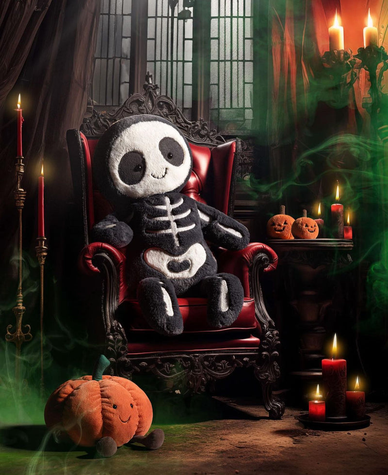 Ooky Jack O Pumpkin Lantern soft toy, orange