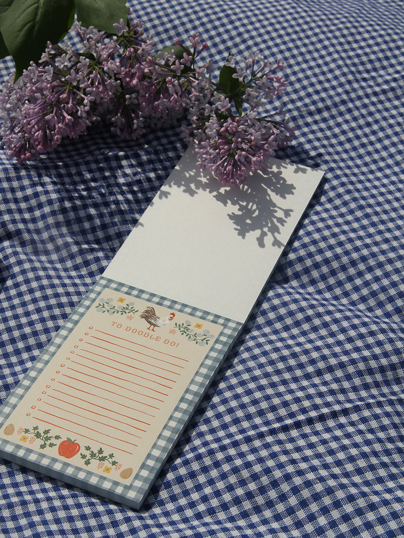 Home sweet home checklist notepad "To doodle do"