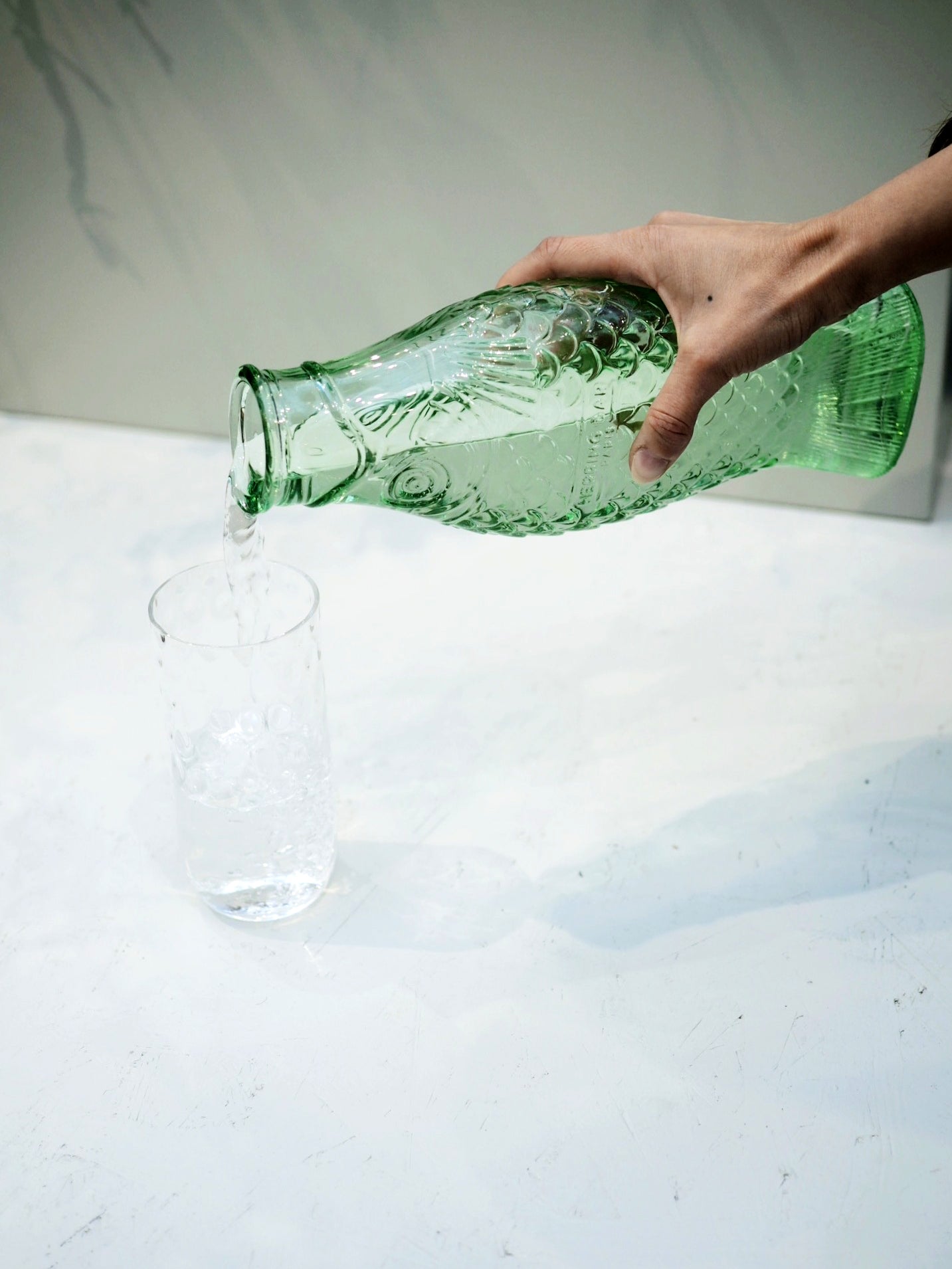 Fish & Fish Bottle, Green by Paola Navone