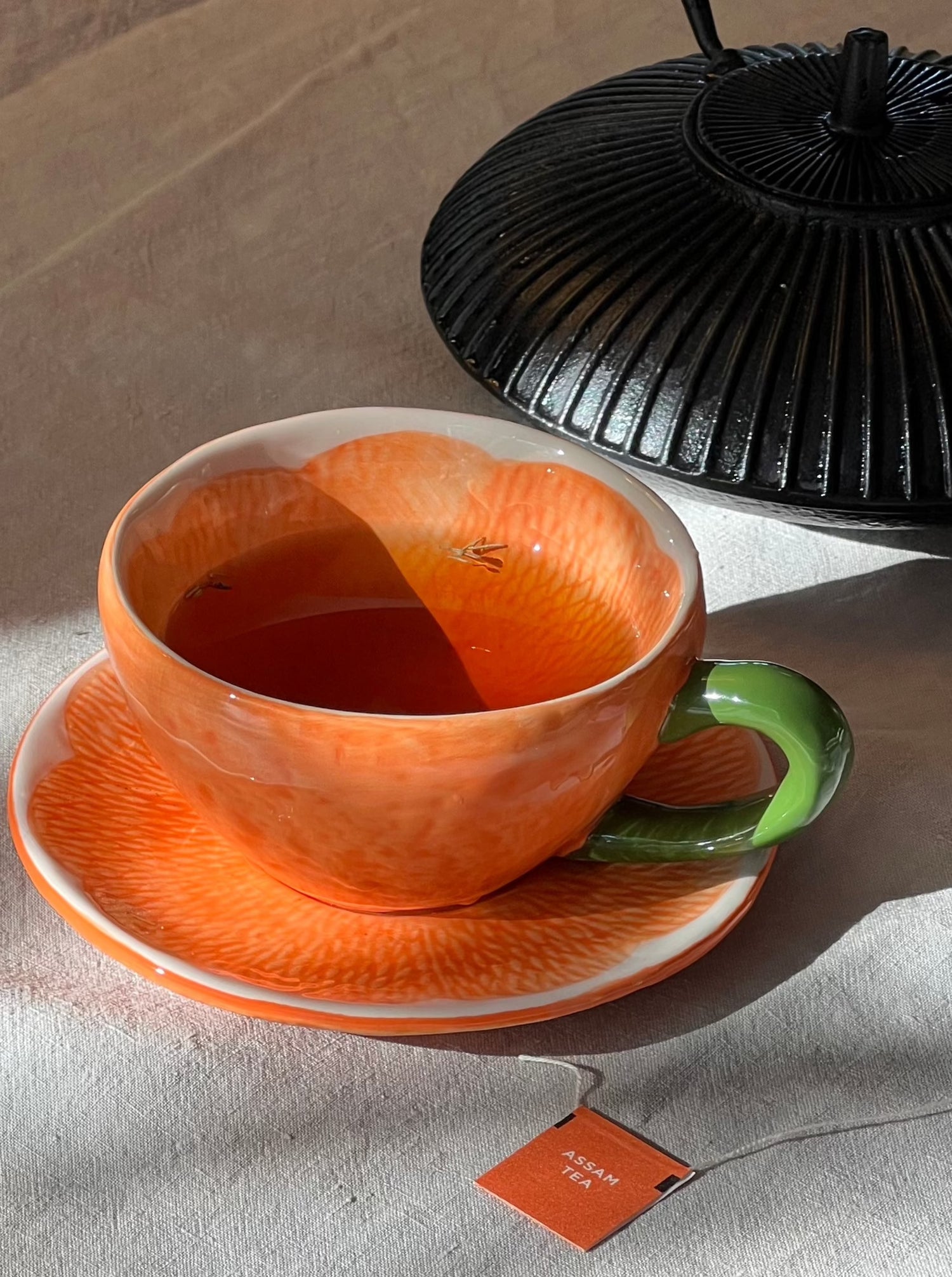 Mandarin cup and plate