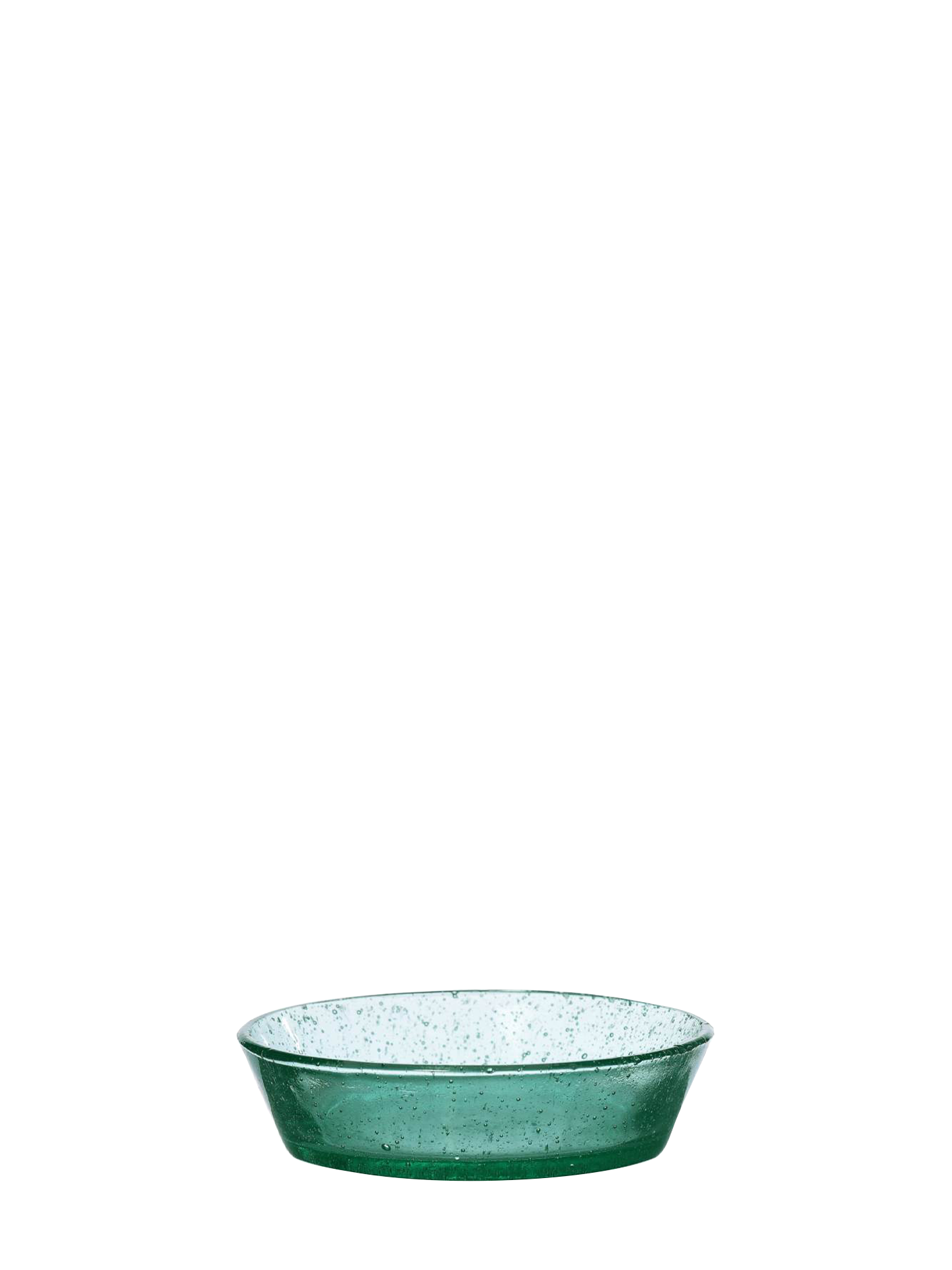 Bollo small glass plate, green or clear