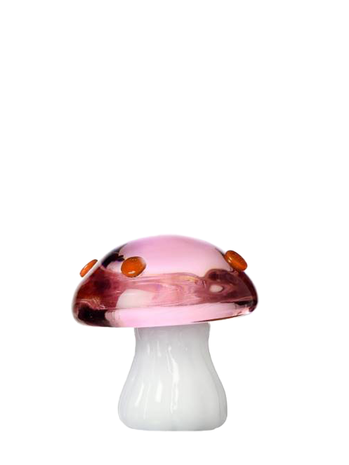 Pink Mushroom Paperweight, Alice Collection