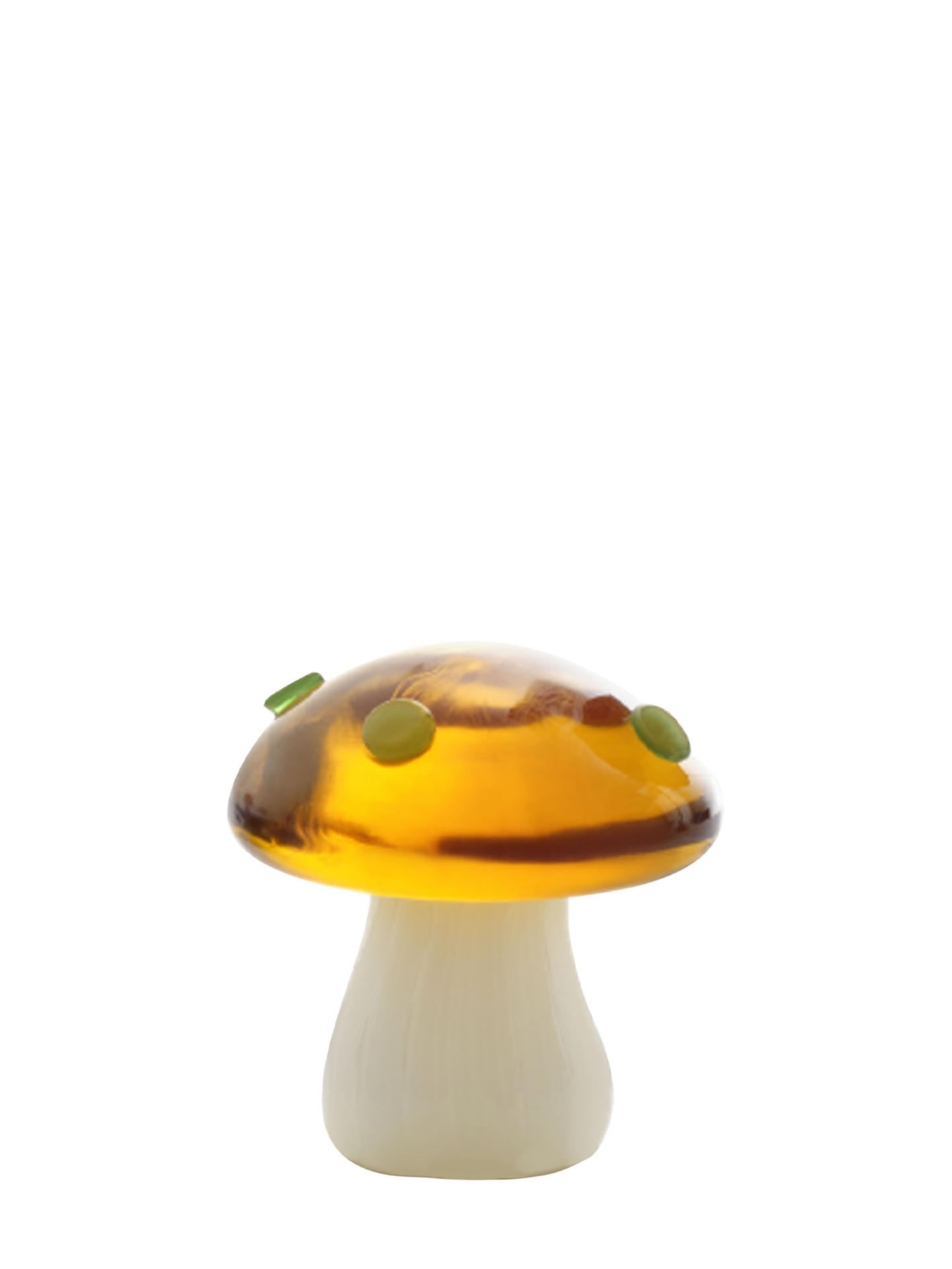 Amber Mushroom Paperweight, Alice Collection