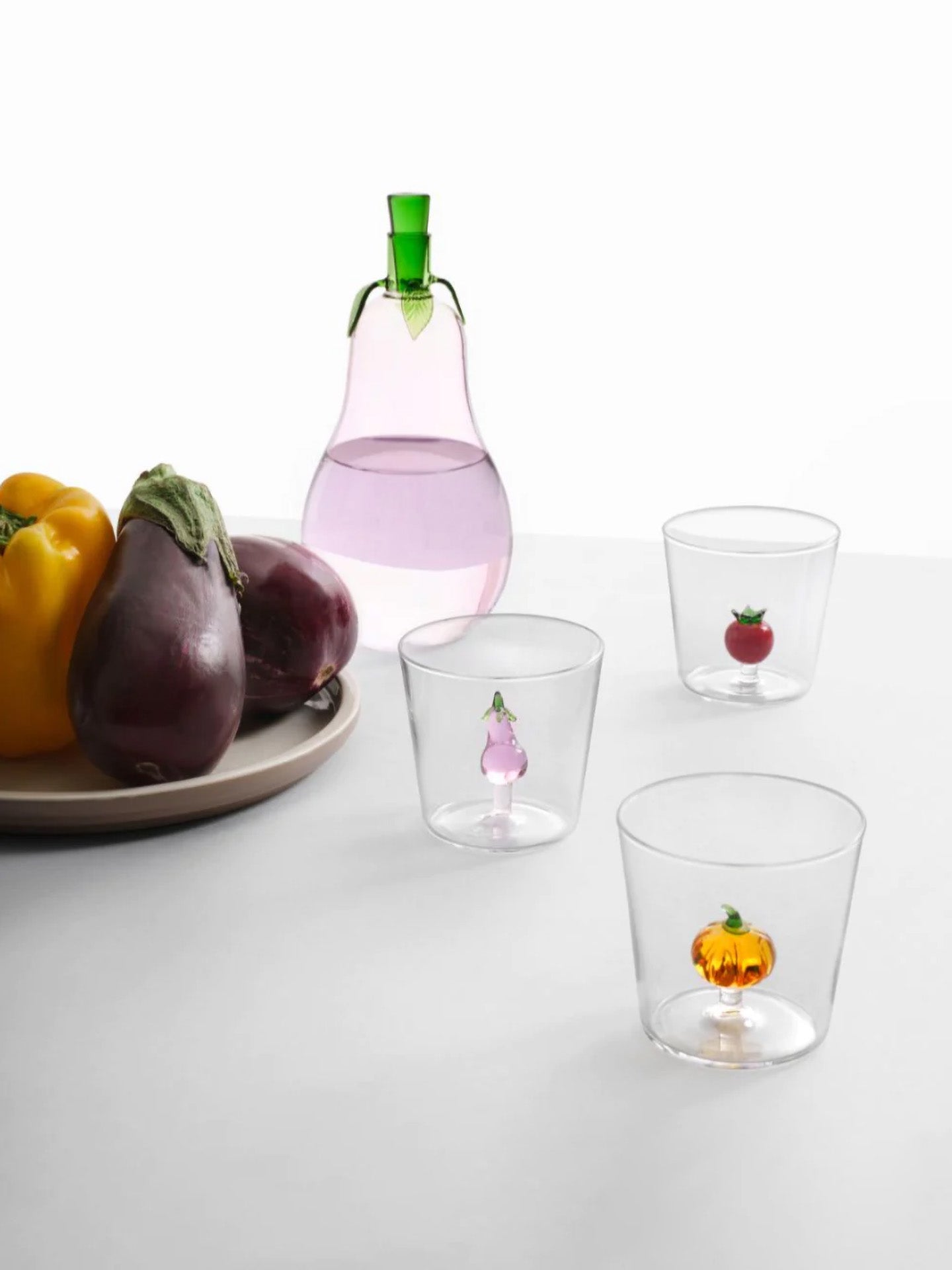Tomato Glass Tumbler, Vegetables Collection