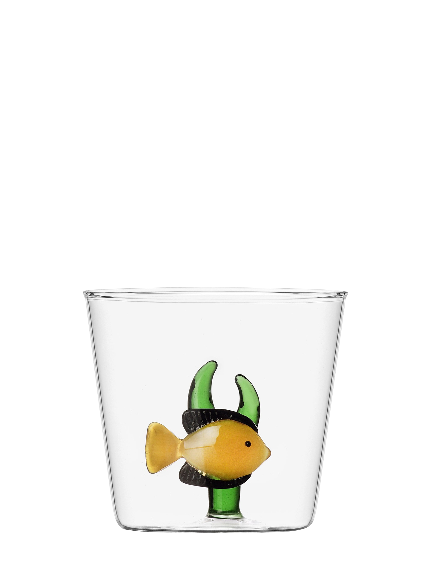 Yellow fish & green seaweed Tumbler, Marine Garden Collection