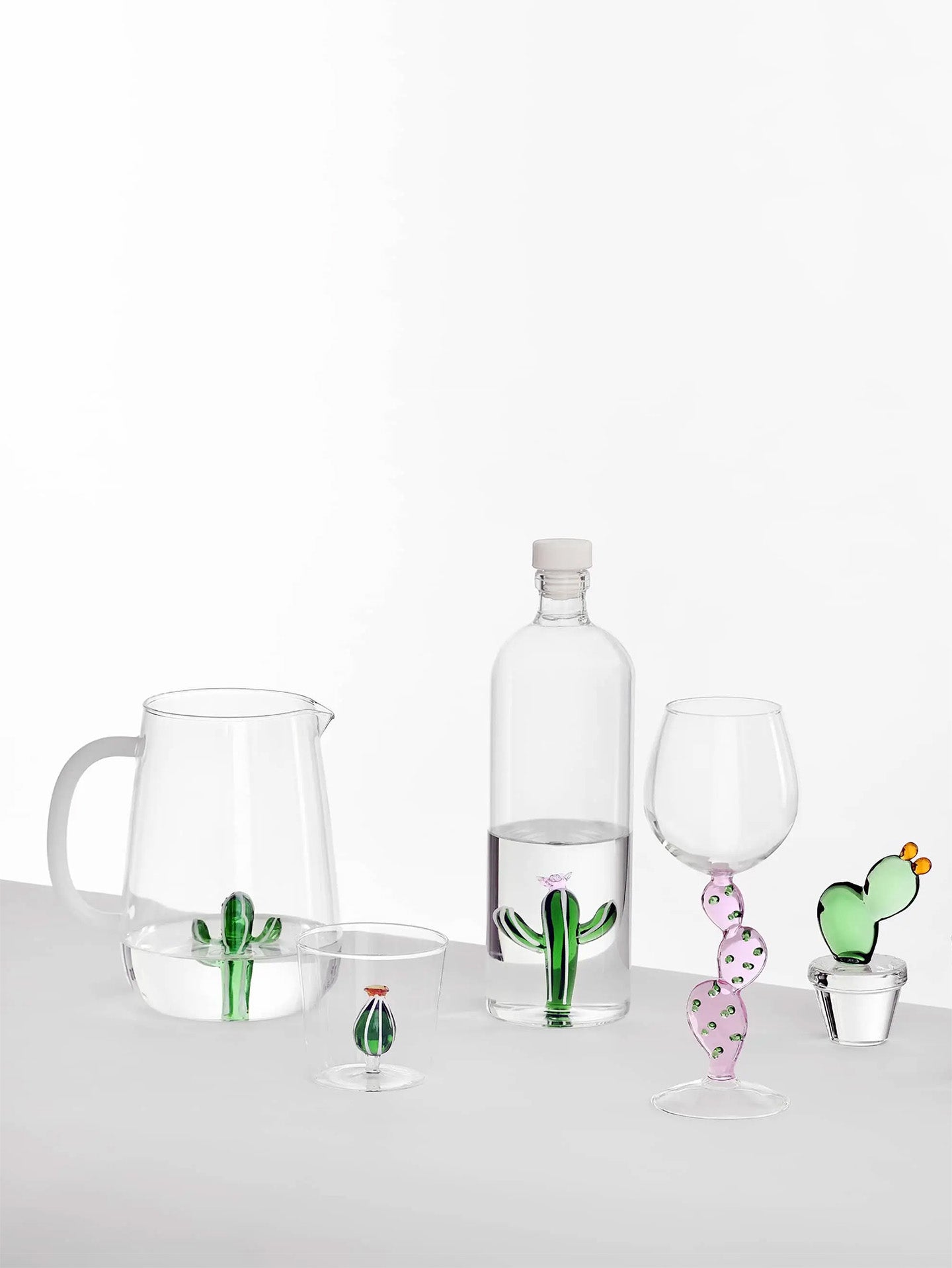 Cactus wine glass, Desert Plants Collection