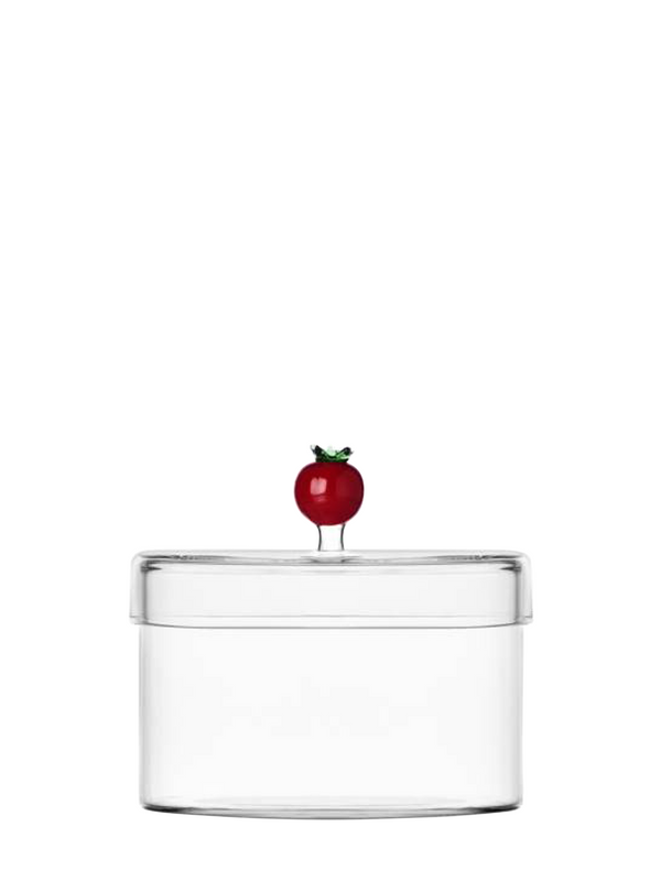 Glass jar tomato